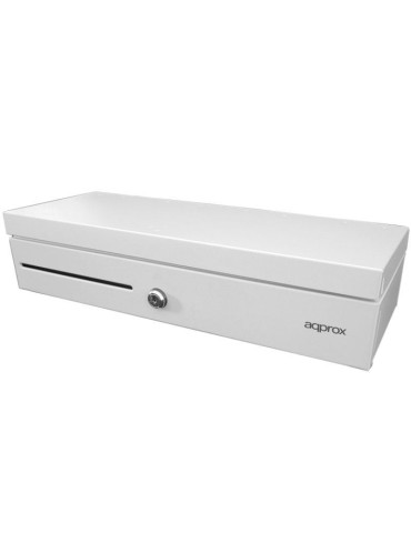 Cajón Portamonedas Approx appCASH02FLIPTOPWH/ Manual y Automático/ Blanco 2