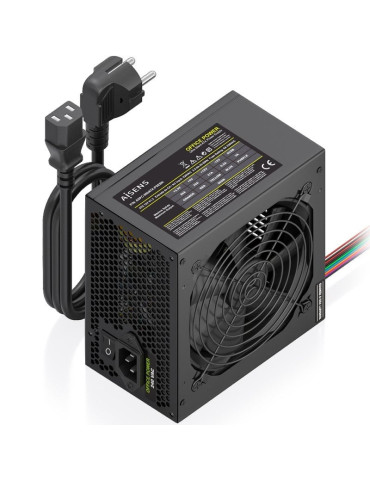 Fuente de Alimentación Aisens ASPC-500ATX-PSEBK/ 500W/ Ventilador 12cm