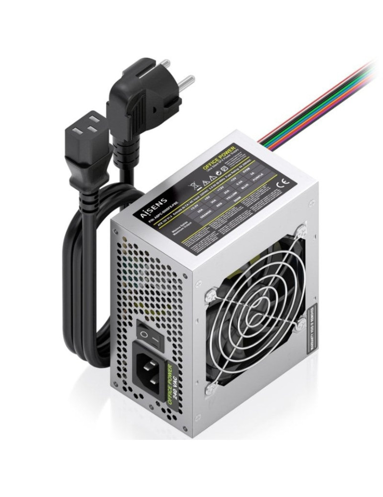 Fuente de Alimentación SFX Aisens ASPC-500SFX-PSE/ 500W/ Ventilador 8cm