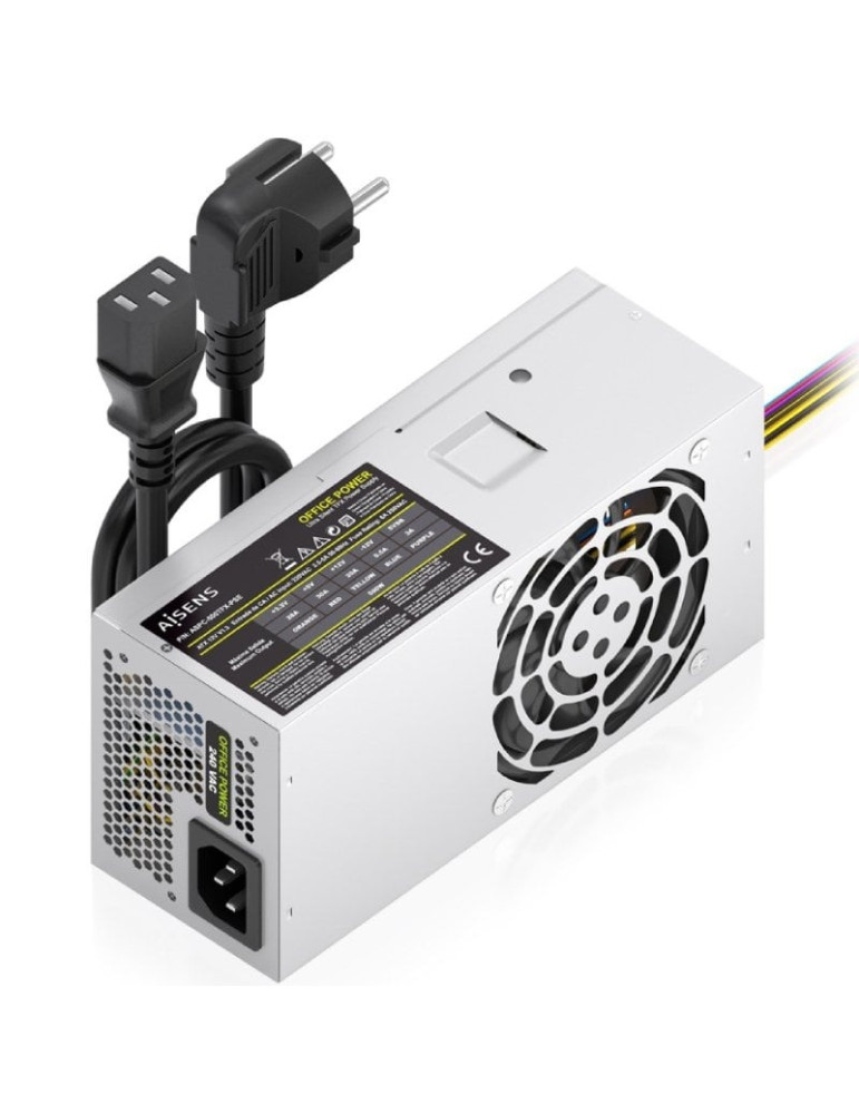 Fuente de Alimentación TFX Aisens ASPC-500TFX-PSE/ 500W/ Ventilador 8cm