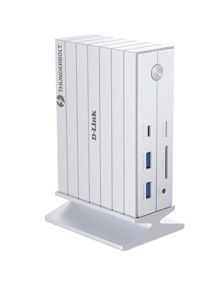 Docking Thunderbolt 4 D-Link DUF-E01/E/ 5xUSB/ 2xUSB Tipo-C/ 2xThunderblot/ 1xDisplayPort/ 1xHDMI 4K/ 1xRJ45/ 1xJack 3.5/ 1xLect