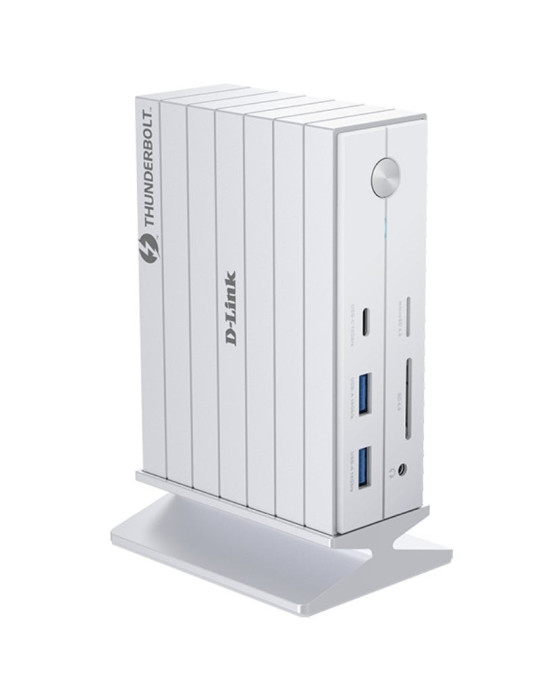 Docking Thunderbolt 4 D-Link DUF-E01/E/ 5xUSB/ 2xUSB Tipo-C/ 2xThunderblot/ 1xDisplayPort/ 1xHDMI 4K/ 1xRJ45/ 1xJack 3.5/ 1xLect