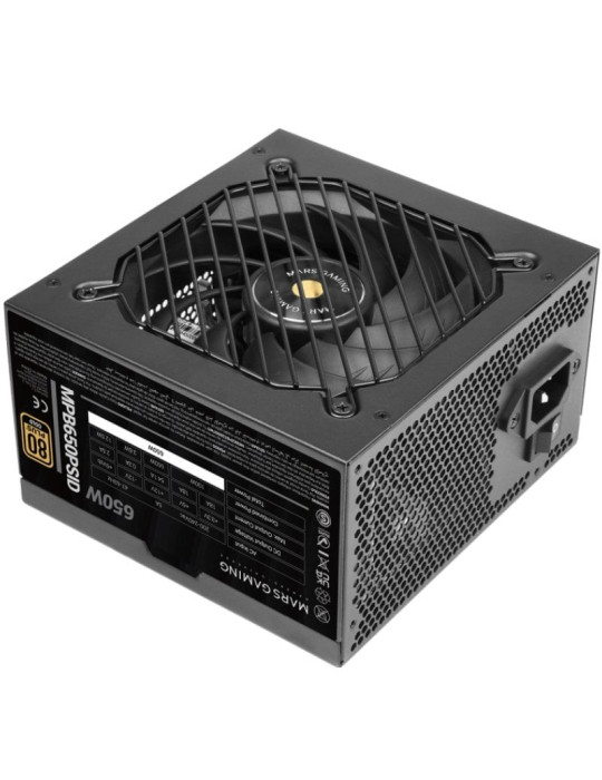 Fuente de Alimentación Mars Gaming MPB650PSID/ 650W/ Ventilador 12cm/ 80 Plus Gold