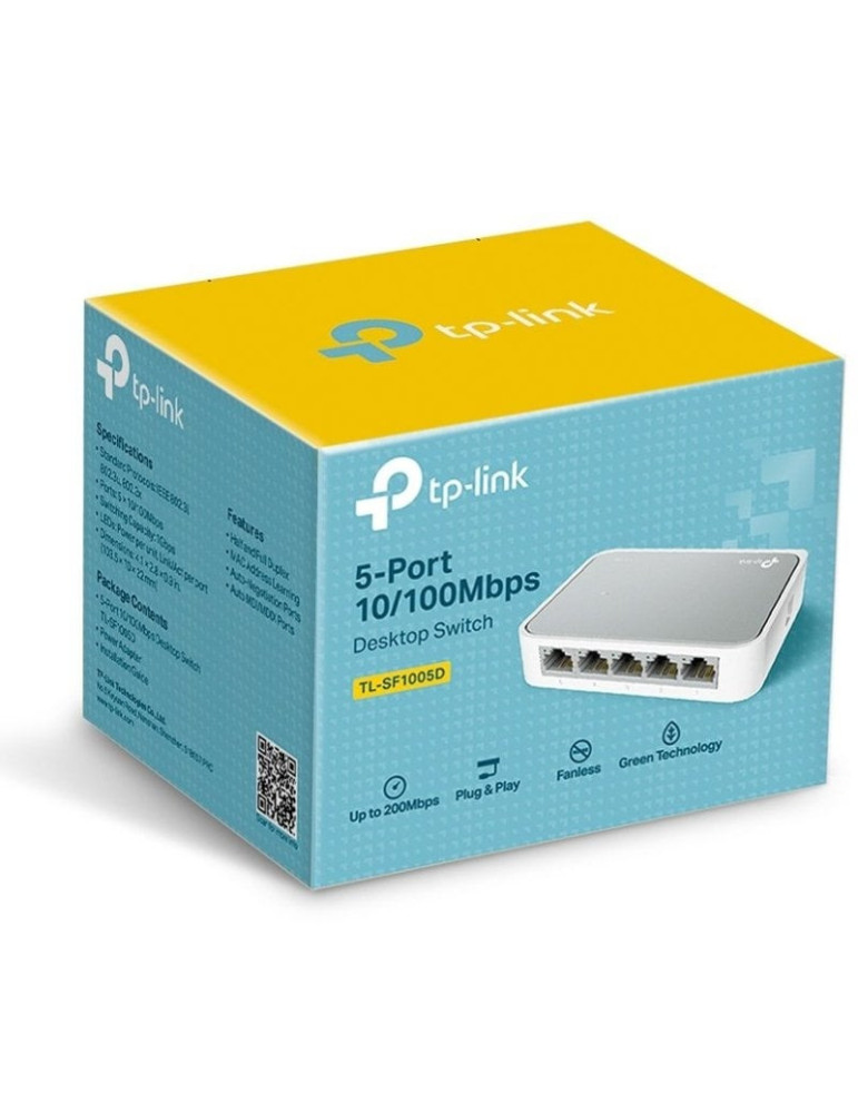 Switch TP-Link TL-SF1005D 5 Puertos/ RJ-45 10/100