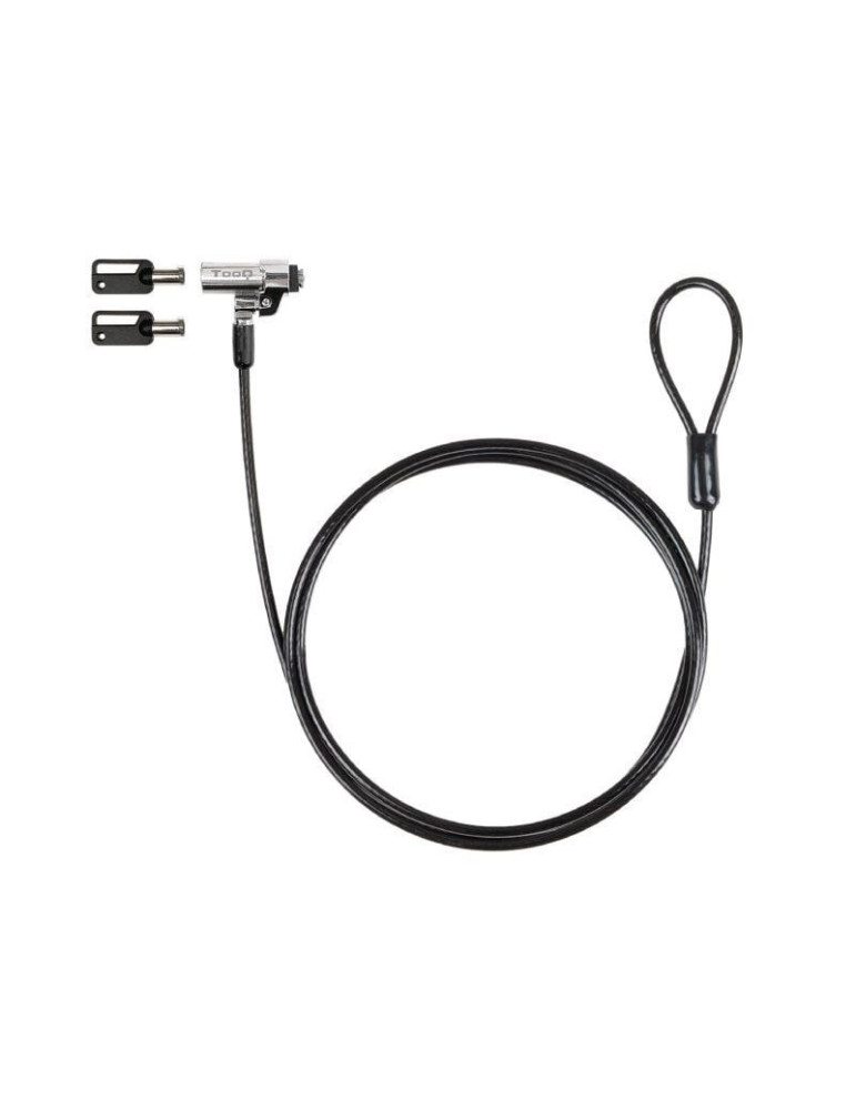 Cable de Seguridad Tipo NANO para Portátiles TooQ TQCLKC0045-G/ 1.5m