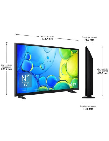 Televisor Samsung TU32F6005FK 32"/ Full HD/ Smart TV/ WiFi 2