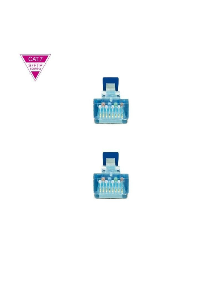 Cable de Red RJ45 SFTP Nanocable 10.20.1701-BL Cat.7/ 1m/ Azul