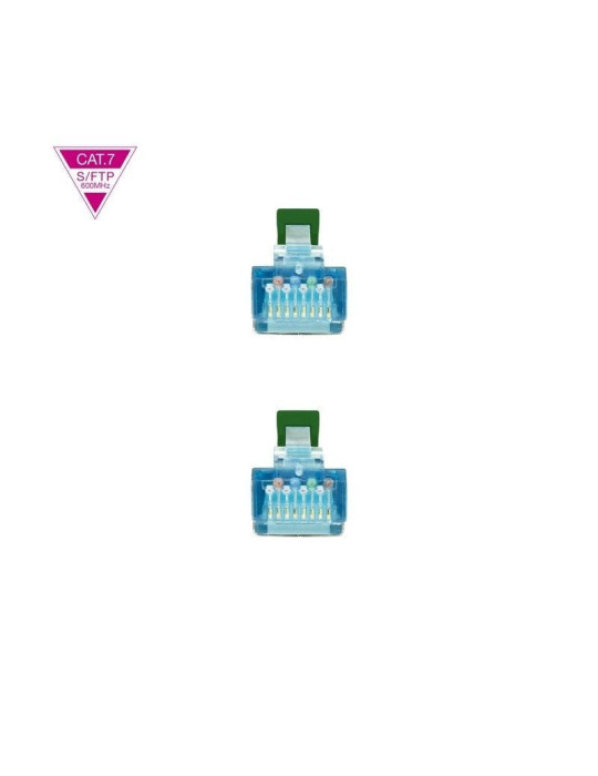 Cable de Red RJ45 SFTP Nanocable 10.20.1701-GR Cat.7/ 1m/ Verde