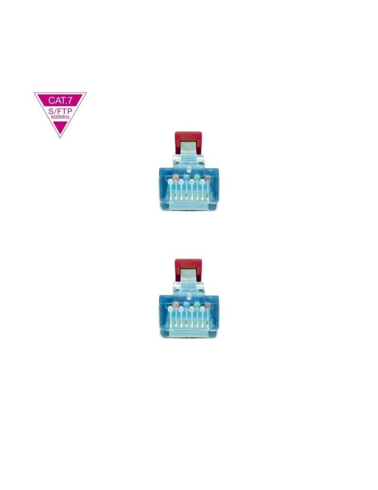 Cable de Red RJ45 SFTP Nanocable 10.20.1701-R Cat.7/ 1m/ Rojo
