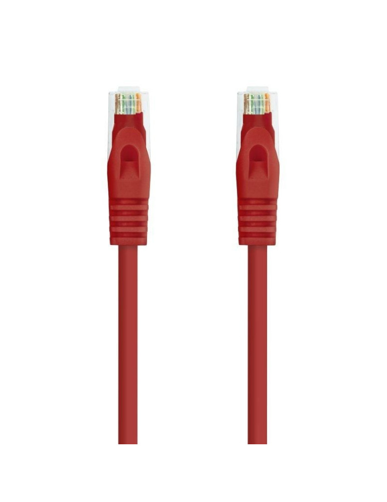 Cable de Red RJ45 UTP Nanocable 10.20.1800-L25-R Cat.6A/ LSZH/ 25cm/ Rojo