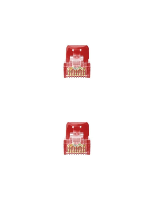 Cable de Red RJ45 UTP Nanocable 10.20.1800-L25-R Cat.6A/ LSZH/ 25cm/ Rojo