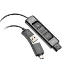 Adaptador QD USB Poly DA85 786C7AA/ QD Macho/ USB Macho - USB Tipo-C Macho