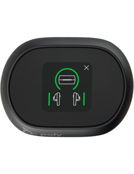 Auriculares Bluetooth Poly Voyager Free 60+ UC M con estuche de carga + Adaptador BT700/ Autonomía 10h/ Negros