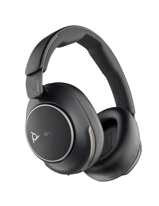 Auriculares Inalámbricos Poly Voyager Surround 80 UC USB Tipo-C + Adaptador USB-C/A/ con Micrófono/ Bluetooth/ Negros