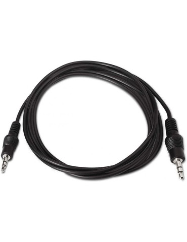 Cable Estéreo Aisens A128-0141/ Jack 3.5 Macho - Jack 3.5 Macho/ Hasta 0.1W/ 30cm/ Negro 2