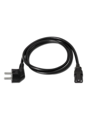 Cable Alimentación Aisens A132-0169/ CEE(7-7) Macho - C13 Hembra/ Hasta 1500W/ 5m/ Negro 2