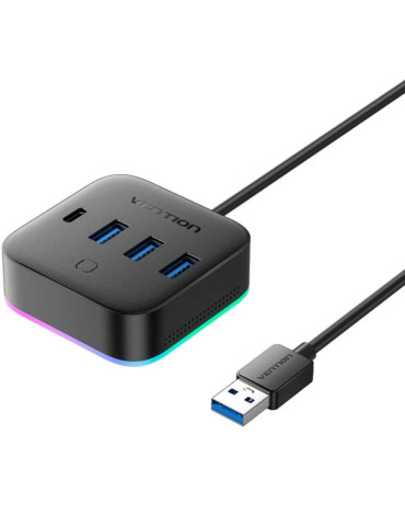 Hub USB 3.0 Vention CHZBC/ 3xUSB/ 1xUSB Tipo-C/ 1xUSB Tipo-C PD