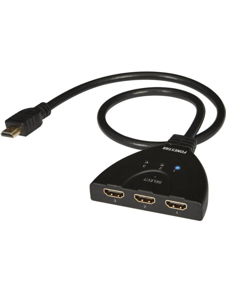Switch HDMI 3 en 1 Fonestar FO-513/ 3xHDMI