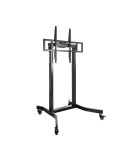Soporte de Suelo Eléctrico con Ruedas TooQ FSM02-B para TV 55-100"/ hasta 120kg