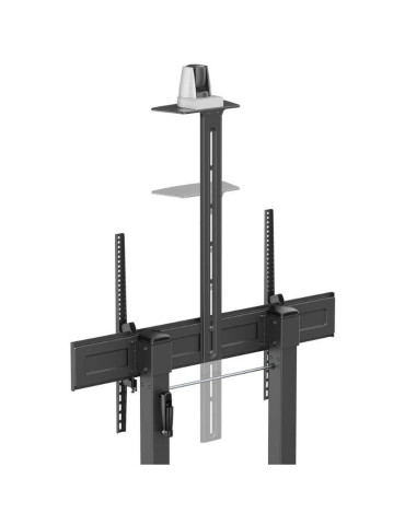Soporte de Suelo Inclinable con Ruedas y Manivela Aisens FT100TE-403 para TV 60-100"/ hasta 100kg 2