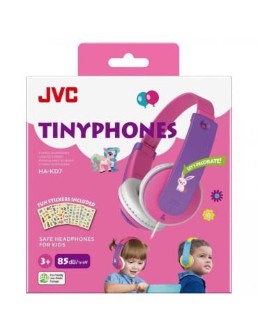 Auriculares Infantiles JVC HA-KD7/ Jack 3.5/ Rosas 2