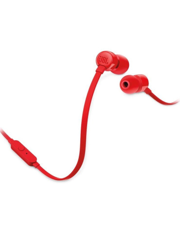 Auriculares Intrauditivos JBL T110/ con Micrófono/ Jack 3.5/ Rojos 2