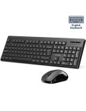 Teclado y Ratón Inalámbricos Vention Combo KTZB0-EN/ Inglés