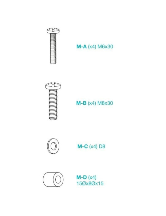 Soporte de Pared Inclinable TooQ LP1082F-B para TV de 37-80"/ hasta 45kg