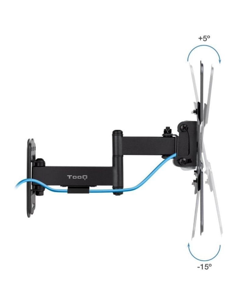 Soporte de Pared Extensible/ Giratorio/ Inclinable TooQ LP1344TN-B para TV de 13-43"/ hasta 20kg