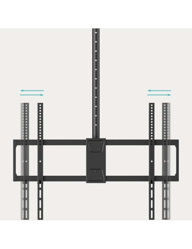 Soporte de Techo Giratorio/ Inclinable TooQ LPCE11100TSLI-B para TV de 50-100"/ hasta 80kg