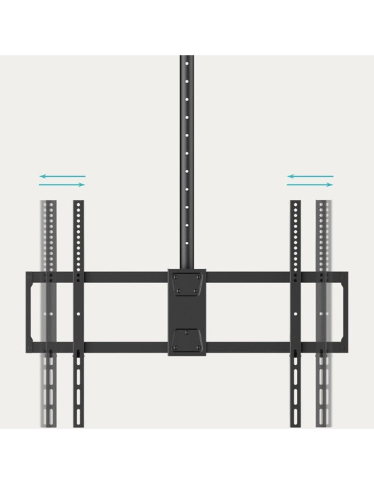 Soporte de Techo Giratorio/ Inclinable TooQ LPCE11100TSLI-B para TV de 50-100"/ hasta 80kg