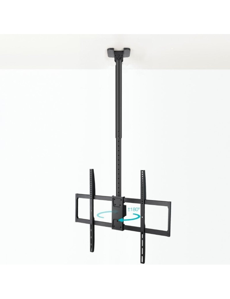 Soporte de Techo Giratorio/ Inclinable TooQ LPCE11100TSLI-B para TV de 50-100"/ hasta 80kg