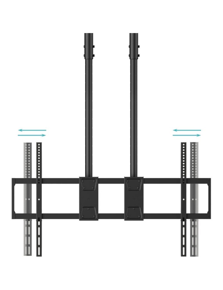 Soporte de Techo Extensible/ Inclinable TooQ LPCE11120TSLI-B para TV de 60-120"/ hasta 120kg