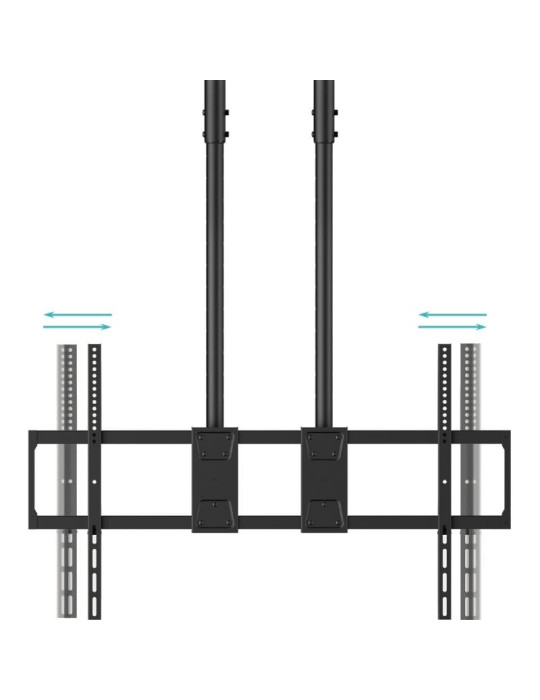 Soporte de Techo Extensible/ Inclinable TooQ LPCE11120TSLI-B para TV de 60-120"/ hasta 120kg