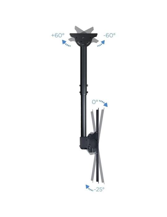 Soporte de Techo Orientable/ Inclinable/ Extensible Tooq LPCE1155TSLI-B para TV de 32-55"/ hasta 50kg