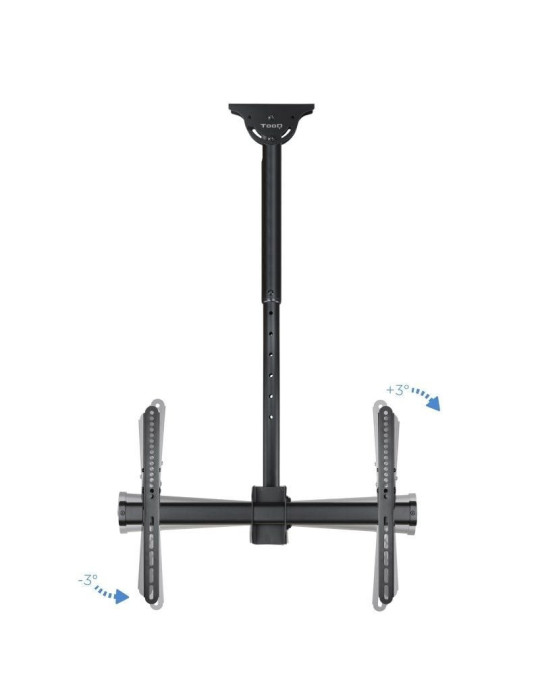 Soporte de Techo Giratorio/ Inclinable/ Nivelable TooQ LPCE1170TSLI-B para TV de 37-70"/ hasta 50kg