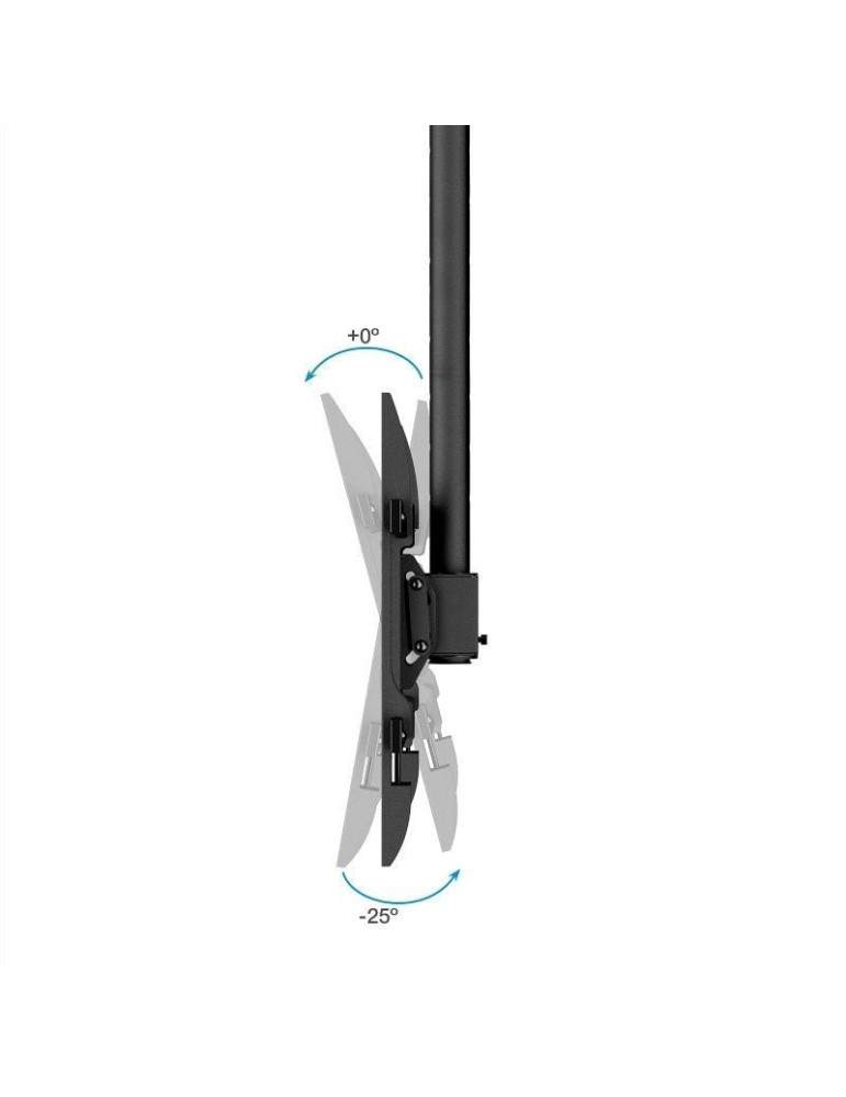 Soporte de Techo Giratorio/ Inclinable/ Nivelable TooQ LPCE1186TSLI-XL-B para TV de 43-86"/ hasta 60kg