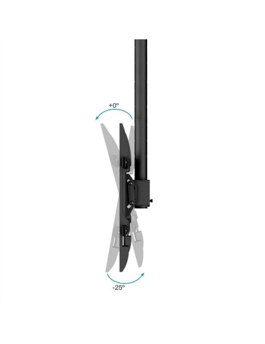 Soporte de Techo Giratorio/ Inclinable/ Nivelable TooQ LPCE1186TSLI-XL-B para TV de 43-86"/ hasta 60kg