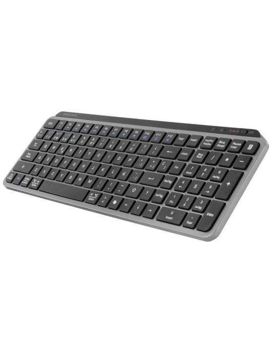 Teclado Compacto Inalámbrico Mars Gaming MK-SILENKEYS/ Negro