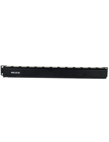 Panel Guía Cables con Tapa para Rack 19" Phasak PA 5095/ Altura 1U 2
