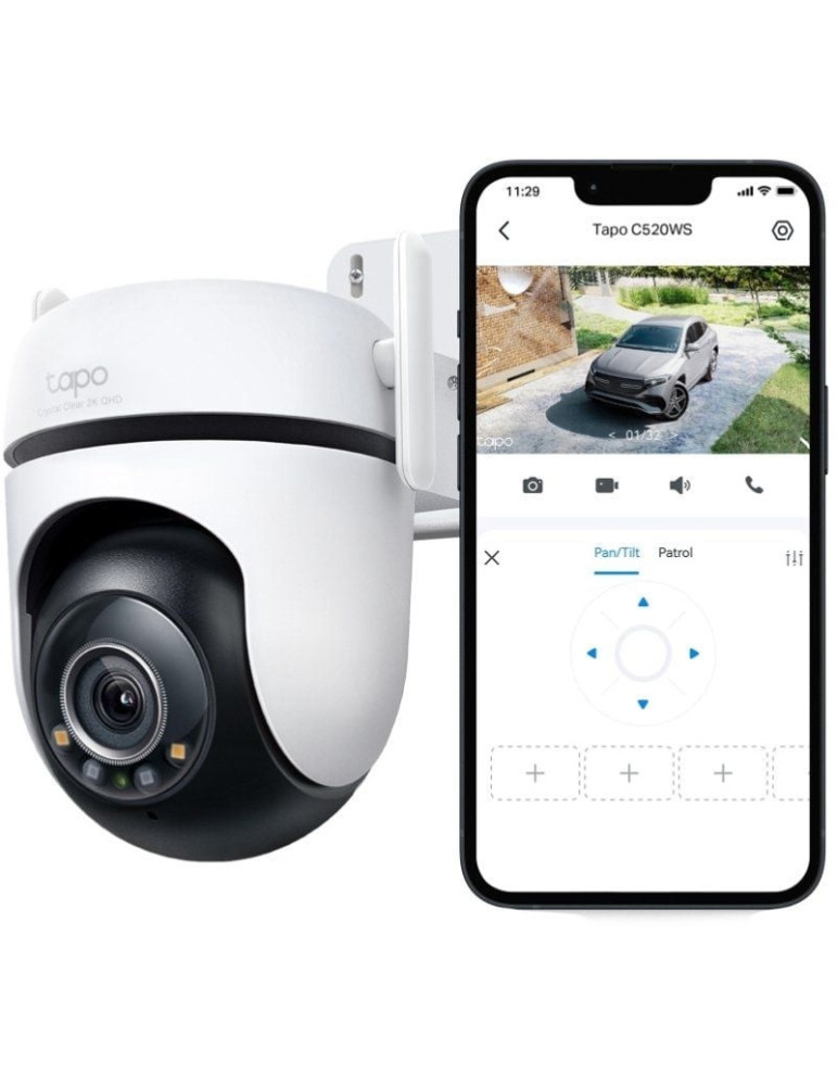 Cámara de Videovigilancia TP-Link Tapo C520WS/ Visión Nocturna/ Control desde APP