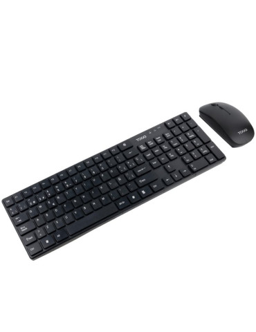 Teclado y Ratón Inalámbricos TooQ TQKMW-3102-B
