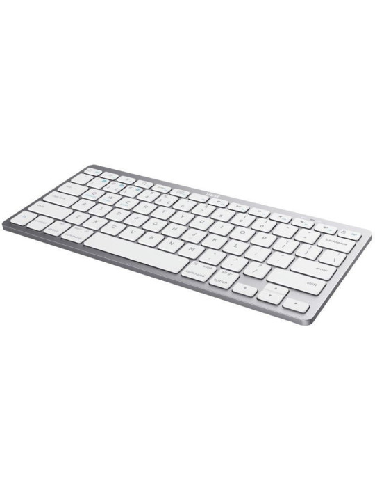 Teclado Compacto Inalámbrico Trust 24654/ Plata