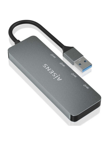Hub USB 3.2 Aisens A106-0696/ 2xUSB/ 2xUSB Tipo-C/ Gris 2