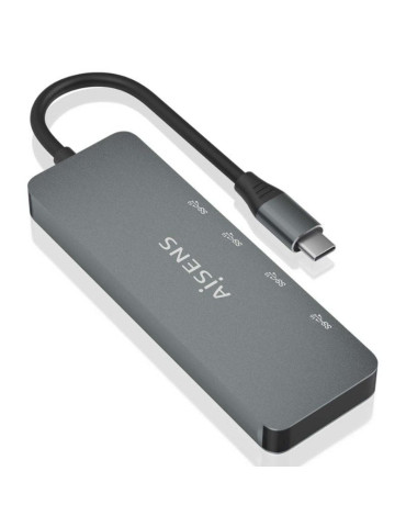 Hub USB Tipo-C Aisens A109-0694/ 2xUSB/ 2xUSB Tipo-C/ Gris 2