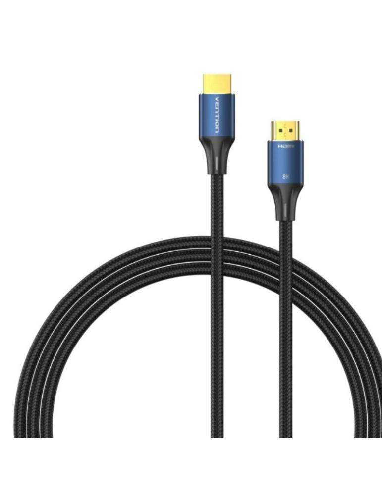  Cable HDMI 2.1 8K Vention ALGLI/ HDMI Macho - HDMI Macho/ 3m/ Azul