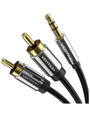 Cable Estéreo Vention BCFBI/ Jack 3.5 Macho - 2x RCA Macho/ 3m/ Negro 2