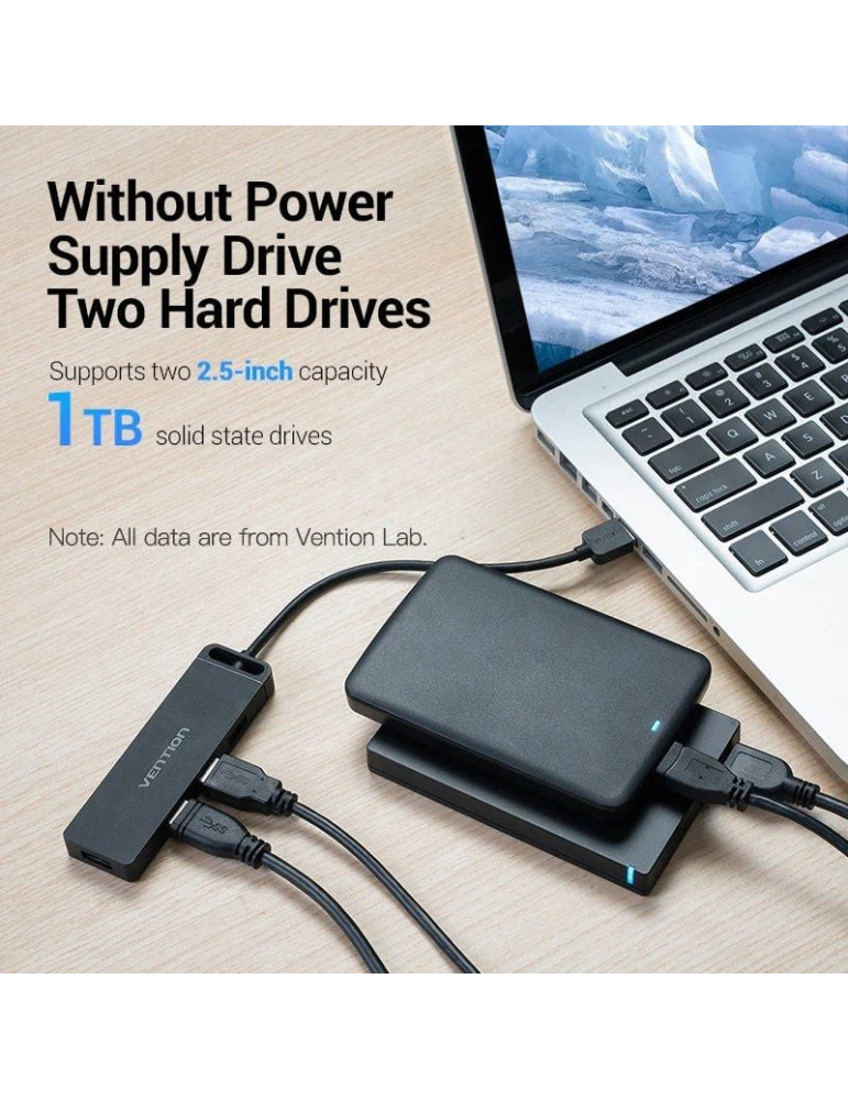Hub USB 2.0 Vention CHMBB/ 4xUSB