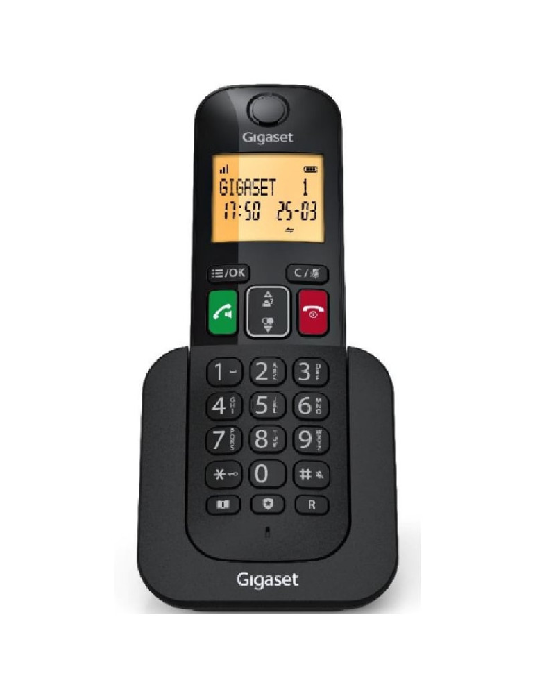 Teléfono Inalámbrico Gigaset Elemental 400 DUO/ Negro