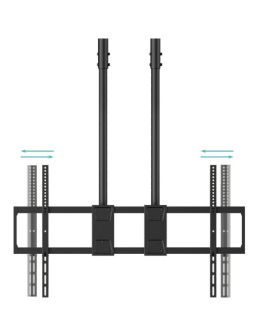Soporte de Techo Extensible/ Inclinable TooQ LPCE11120TSLI-B para TV de 60-120"/ hasta 120kg 2